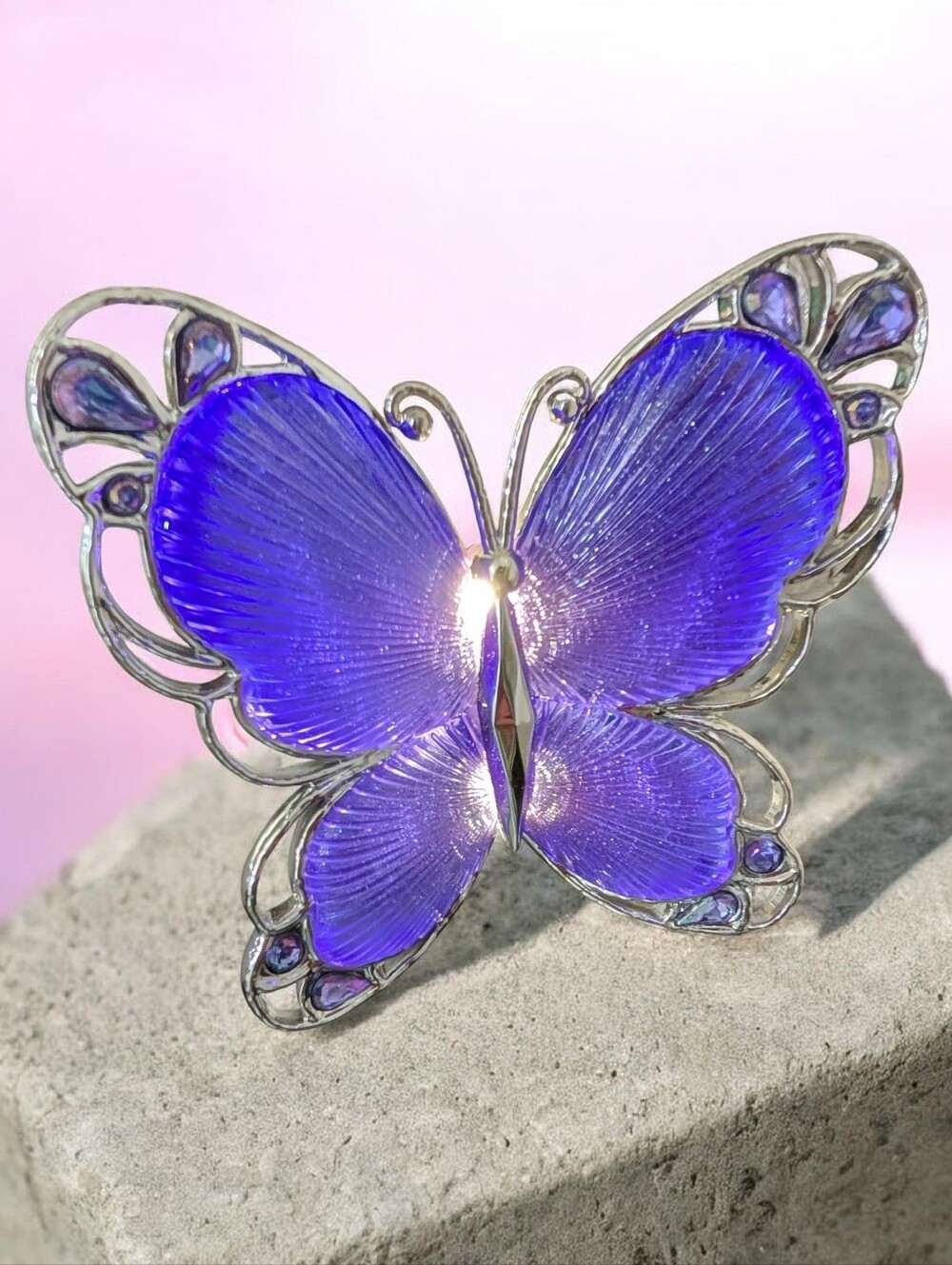 Bath & Body Works Wallflowers Purple Butterfly Night Light Cottagecore Fairycore